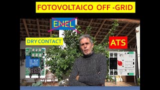 FOTOVOLTAICO FAI DA TE OFF GRID SENZA INGRESSO ENEL [upl. by Matta832]