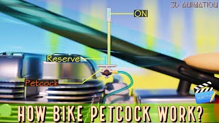 How Does Motorcycle Petcock Work A Very Smart Engineering Behind Petcock3D Animation With CC [upl. by Aenotna222]