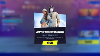 How to Complete ALL Jordan Jumpman Trickshot Challenges in Fortnite Jumpman Zone Map Code [upl. by Kellie479]