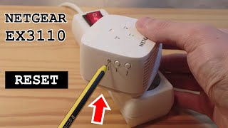 NETGEAR EX3110 WiFi Extender • Factory reset [upl. by Castillo]