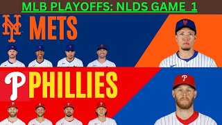 2024 NLDS GAME 1 Philadelphia Phillies vs New York Mets LIVE PLAYBYPLAY 100524 [upl. by Sheryle]