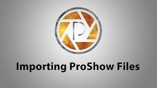 Importing ProShow Files [upl. by Odlonra72]