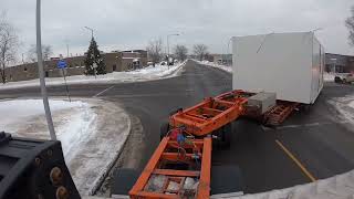 Local Generator Heavy Haul around Montreal Canada [upl. by Akitan]