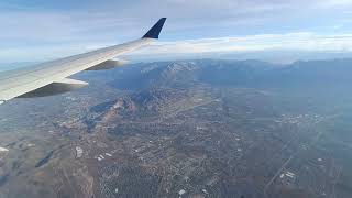 Flight and landing  Salt Lake City  UTAH USA  SLC  Flug und Landung [upl. by Luis]