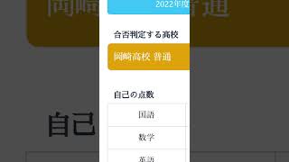 【愛知の公立高校入試】岡崎高校は内申30で受かるのか！？【内申点・当日点・合格点を知ろう】 [upl. by Shantee]