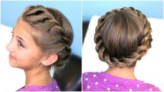 How to create a Crown Twist Braid  Updo Hairstyles [upl. by Wagshul]