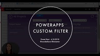 SharePoint Power Hour PowerApps Custom Filtering [upl. by Ahsiuqel]