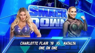 FULL MATCH  CHARLOTTE FLAIR VS NATALYA wwe charlotte natalya 2k [upl. by Hairakcaz]