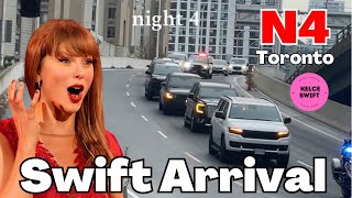 Swifties GO WILD as Taylor Swift’s MOTORCADE ARRIVES at Rogers Stadium for N4 Toronto Eras Tour [upl. by Elmira]