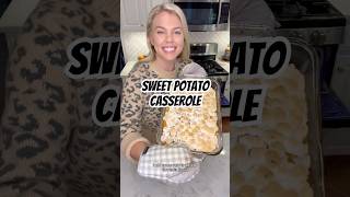 SWEET POTATO CASSEROLE THANKSGIVING sweetpotatocasserole thanksgivingrecipes thanksgivingdinner [upl. by Kobi]