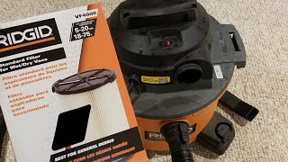 How to install Filter on Ridgid Wet and Dry Vacuum [upl. by Ardnaid663]