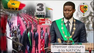 🇸🇳En direct du Palais le président Bassirou Diomaye Faye face à la Nation [upl. by Aiyekal]