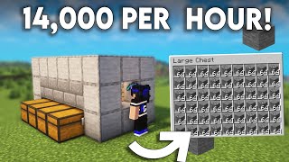 Minecraft Easiest Cobblestone Farm 121  Cobblestone Farm Tutorial Minecraft Java amp Bedrock [upl. by Anchie]