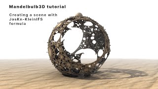 Mandelbulb3D JosKnKleinIFS fractal tutorialdemo [upl. by Carlin]