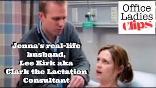 Jenna Fischers Husband Played the Lactation Consultant  Lee Kirk  The Office Ladies Podcast Clips [upl. by Garbers]