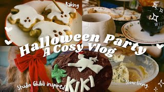 Halloween Party 🎃 Studio Ghibli Inspired Kikis Cake Baking amp Romanticising a Cosy Autumn Day 🎃 [upl. by Mohsen]