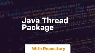 java thread package [upl. by Pascal]