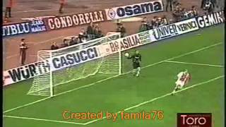 Torino Calcio Coppa Uefa 1992 semifReal Madrid e finale Ajax Emiliano Mondonico sedia [upl. by Allina]