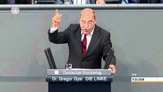 Gregor Gysi die Linke zum EuroRettungsfonds EFSFAbstimmung 29092011 [upl. by Anez]