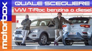 Volkswagen TRoc 10 benzina VS TRoc 16 diesel  Quale scegliere [upl. by Sherer10]