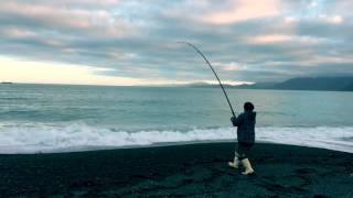 Surfcasting Kaikoura New Zealand [upl. by Atterrol]