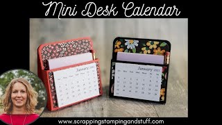 Day 3 of 12 Days of DIY Gift Ideas Mini Desk Calendar [upl. by Reedy]