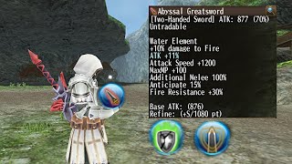 NEW THS2H Abyssal GreatSword Test Gameplay  Toram Online [upl. by Tuttle]