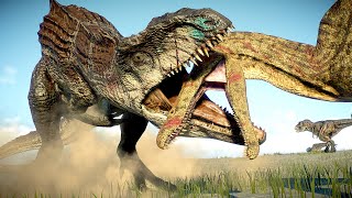 TREX vs SUCHOMIMUS vs GIGANOTOSAURUS  Jurassic World Evolution 2 [upl. by Aisercal]