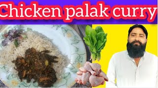 CHICKEN PALAK CURRY  Murg Palak recipe in Urdu Hindi  SAAG WALA CHICKEN [upl. by Archy]