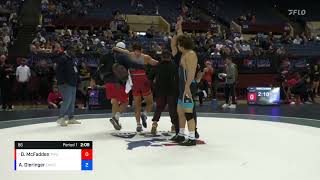 2023 Senior Nationals David McFadden vs Alex Dieringer 86 KG Semifinals [upl. by Haymes698]