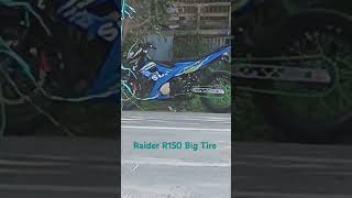 Raider R150 in Rims Big Tire [upl. by Truk]