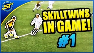 SkillTwins In Real Game Football Match Skills 1 ★ TricksGoalsPannasShoots [upl. by Pren]