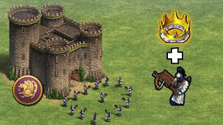 What happens if the Persian Castle is fully garrisoned with Chu Ko Nus  AoE II DE [upl. by Eladnek]