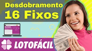 Como Jogar na Lotofácil com 16 Números 10 fixos e 9 Excluídos 15 Pontos [upl. by Riancho994]