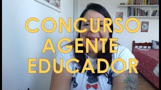 CONCURSO Agente Educador RJ  O que você precisa saber [upl. by Lossa]