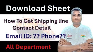 Shipping Line Contacts Detail  Import Export Trainer  Pravesh Forwarder [upl. by Ebbarta]