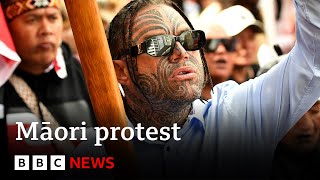 Thousands take part in Māori protests in New Zealands capital  BBC News [upl. by Akcirehs]