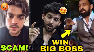 Ashish chanchlani scam  shehzada dhami reaction on Rajat Dalal win bigboss 18 trophy [upl. by Wistrup]