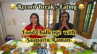 🥳 Record Breaking Food Challenge with Saapattu Raman 🥳 Thank You saapatturaman Sir [upl. by Lipfert]