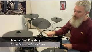 Chris Fischer Drumeo Funk Playalong – Drum Cover by Drum Bum SD3 Hansa SDX [upl. by Blackmore]