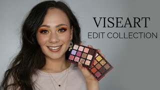 Viseart Edit Collection Review  Warm Edit amp Rose Edit Eyeshadow Palettes [upl. by Yruj19]