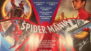 UNBOXING ANOTHER SIGNED TOM HOLLAND SPIDERMAN POSTER  MARISA TOMEI SIGNING [upl. by Ayot37]