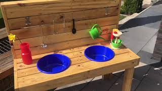 Matschküche Spielküche zum selber bauen  Outdoor kitchen  mud kitchen  дача  palettes project [upl. by Adnoraj277]