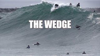 Riding huge waves at the Wedge [upl. by Camilo]