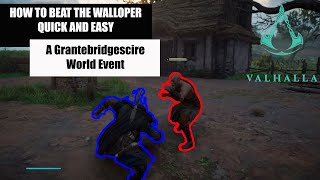 HOW TO BEAT THE WALLOPER EASY  Assassins Creed Valhalla World Event PC PS5 XBOX [upl. by Alitta]