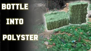 How To Make polyester From Plastic Bottles  Biggest Polyester Factory  Craft Verse [upl. by Eniladam]