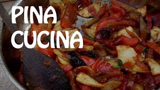 How to cook Pepe è Patate Capsicum and Potato  Pina Cucina Ep 1 [upl. by Nytsirhc]