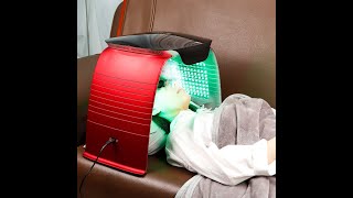 8 Colors Photodynamic PDT LED Light Facial Beauty Machine With Face Steamer [upl. by Yojenitsirk484]