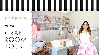 2024 Craft Room Tour  Prim amp Planning [upl. by Shrier]