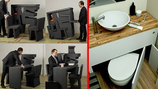 Ingenious Transformer Furniture  and Amazing Space Saving Design Ideas [upl. by Taddeo]